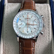 百年靈（BREITLING）【二手99新】百年靈男表航空計時(shí)系列自動(dòng)機械B01機芯熊貓盤(pán)計時(shí)夜光飛行員二手奢侈品正品瑞士名表 41表徑AB0139211G1P1白盤(pán)