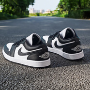 耐克（NIKE）男鞋子男 25冬季新款運動(dòng)鞋耐磨球鞋網(wǎng)面透氣休閑鞋緩震籃球鞋男 【黑白熊貓】經(jīng)典AJ1-曬圖退10 45