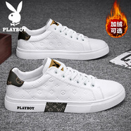 花花公子（PLAYBOY）男鞋子男2025秋冬季板鞋男士百搭休閑小白鞋男款運動(dòng)鞋 白色 39