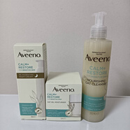 艾惟諾（Aveeno）艾維諾燕麥修復面霜 敏感肌保濕面霜 美國進(jìn)口修復日霜晚霜 日霜+晚霜+洗面奶