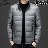 喬亞意大利輕奢中青年羽絨服冬季御寒保暖時(shí)尚休閑帥氣防寒外套男 AF006-灰色 M 170/88A【建議100-125斤】