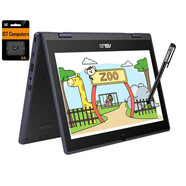 華碩 華碩Chromebook Flip CR11二合一筆記本11.6 英寸英特爾 N100 處理器 4GB+96GB 堅固耐用防水防塵 黑色/black