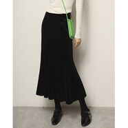 小紅書(shū)爆款普門(mén)XUS黑色覆古金絲絨魚(yú)尾半身裙秋冬氣質(zhì)感修身 天鵝絨黑常規版預售9-12個(gè)工作日 M M