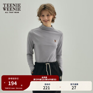 Teenie Weenie小熊秋冬隨心裁發(fā)熱肌底衣灰色T恤白色上衣打底衫女 中灰色 XS (155)