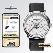 康斯登（Frederique Constant）瑞表原裝百年典雅石英表日期月相顯示男士手表情人節禮物送男女友 FC-270SW4P26