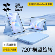 閃魔適用華為matepad11.5s保護套25/24款輕薄matepad11.5s保護殼橫豎旋轉藍色全包柔光版通用軟殼