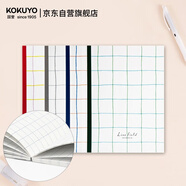 國譽(yù)(KOKUYO)格子印象筆記本子5mm方格無(wú)線(xiàn)裝訂本 B5/40張/本 4本顏色隨機 WSG-NBLB540