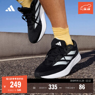 adidas DURAMO RC訓練備賽輕盈體測跑鞋男女阿迪達斯官方 黑色/白色   40