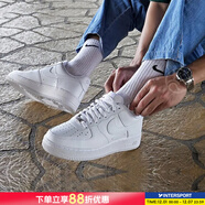 耐克（NIKE）空軍一號情侶鞋 2025冬季新款運動(dòng)休閑鞋男鞋女鞋百搭七夕板鞋 經(jīng)典白 【情侶款】 38 GS女鞋 38 GS女鞋
