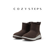 COZY STEPS男士24冬季舒適羊皮毛一體保暖防寒防滑大碼雪地靴8135 巧克力色 40