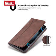 爾俐（ERLI）適用于一加15手機殼翻蓋13121110r9RT87tpro保護套ace653pro2v全包多卡nord4ce3ce2男女插卡磁吸 棕色 一加Ace6