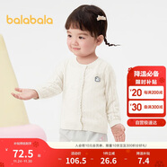 巴拉巴拉寶寶開(kāi)衫嬰兒針織衫夏裝女童外套2025空調衫親膚舒適209225103001