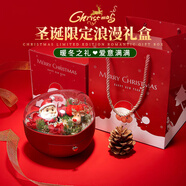 BOEAY一克拉莫桑鉆石純銀求婚戒指女款情侶對鉆戒鐘久久520情人節禮物 【圣誕浪漫禮盒】情侶對戒