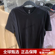 H&MH＆M男裝2024夏基本款slimfit純色v領(lǐng)修身短袖t恤 黑色 L 108A 160斤左右