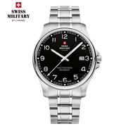 瑞士軍表（SWISS MILITARY）瑞士原裝進(jìn)口男表手表商務(wù)休閑ETA機芯男女情侶款禮物五年聯(lián)保 30200.16-數字黑盤(pán)-鋼帶