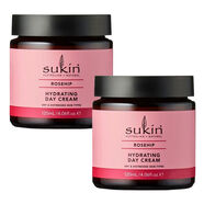 【官方旗艦】[2瓶]澳洲Sukin Rosehip蘇芊抗衰老玫瑰果油滋養保濕面霜晚霜日霜護理 240mL 120ml*2瓶 2瓶 澳大利亞發(fā)貨30天左右到貨 玫瑰果保濕日霜