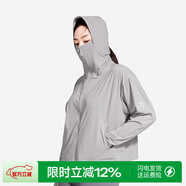 菇娘家防曬衣原紗冰絲透氣女新款防紫外線(xiàn)輕薄女外套大碼寬松防曬服 灰色-短款 XL 推薦140~180斤