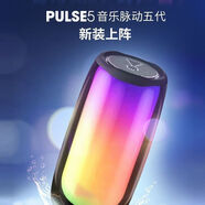 小潔匠選華強北脈動智能無線藍牙音箱pulse5代網(wǎng)紅藍牙音響低音炮炫彩戶外便攜大音量 【小號小柏林】 黑色帶標-24年-小貴但音質(zhì)好