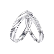 一代佳人情侶戒指純銀