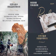 新中式全實(shí)木烏金木巖板餐桌現代家用輕奢簡(jiǎn)約實(shí)木圓形餐桌椅組合 1.6米精致烏金木巖板桌六椅 細節雕琢藝術(shù)群