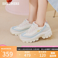 斯凱奇（Skechers）蜜糕鞋女鞋夏季厚底增高老爹鞋百搭透氣休閑鞋戶(hù)外運動(dòng)鞋177233