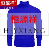 恒源祥2025男裝針織衫高領(lǐng)毛衣秋冬歐美長(cháng)袖套頭毛線(xiàn)線(xiàn)衫mensweater 寶藍色 XL