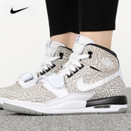 耐克（NIKE）女鞋 Air Jordan Legacy AJ312白綠兔年生肖款氣墊休閑高幫籃球鞋 AT4040-100/大童鞋 36.5