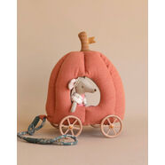 丹麥北歐風(fēng)童話(huà)火柴盒鐵盒小老鼠公仔娃娃棉麻布藝迷你玩偶 南瓜拉車(chē) 參考備注