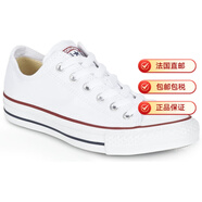匡威（Converse）男女鞋帆布鞋Chuc經(jīng)典低幫學(xué)生球鞋春夏25新款休閑板鞋白色M7652C 白色 / Optical 39