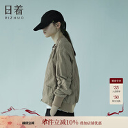 日著(zhù)（rizhuo）日著(zhù)原創(chuàng  )設計女裝2025秋新款城市輕戶(hù)外棒球服飛行員夾克短外套 卡其 XL