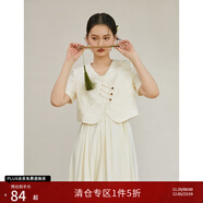 自巧小個(gè)子東方簡(jiǎn)奢風(fēng)新中式吊帶連衣裙盤(pán)扣襯衫套裝女2023夏新款裙子 襯衫 XXS (1碼)