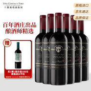 Concha y Toro干露典藏釀酒師之選干紅葡萄酒750ml*6瓶整箱 手工采摘進(jìn)口紅酒