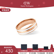 丹尼爾惠靈頓（DanielWellington）DW戒指女 經(jīng)典白琺瑯雙色戒指時(shí)尚情侶戒指 圣誕禮物送女友 54號DW00400042 玫瑰金色