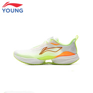 李寧童鞋秋冬季新款赤兔8 PRO YOUNG跑步鞋男大童beng絲青少年低幫 綠色-5(超輕22) 40