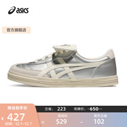 亞瑟士ASICS運動(dòng)休閑鞋男鞋女鞋舒適百搭板鞋德訓鞋 AARON 2.0 銀色/象牙白 42.5