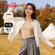 班尼路（Baleno）小香風(fēng)短款針織開(kāi)衫女2026年秋冬顯白氣質(zhì)休閑款時(shí)尚保暖毛衫上衣