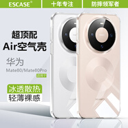 ESCASE適用華為Mate80手機殼透明mate80pro保護套全包超薄防摔TPU軟殼簡(jiǎn)約男女（帶掛繩孔）全透明