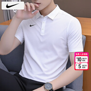 耐克（NIKE）短袖男士 25冬季新款運動(dòng)服裝健身速干衣純色冰絲T恤透氣POLO衫 DRI-FIT導濕快干/熱推/曬圖退5 3XL （190/104A）
