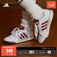 adidas ENTRAP美式校園風(fēng)運動(dòng)少年感復古籃球風(fēng)板鞋男女阿迪達斯 白色/紅色   36