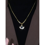 恒久葉輕奢毛衣鏈女2022新款秋冬中長(cháng)款百搭時(shí)尚 項鏈_金色