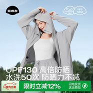 菇娘家防曬衣原紗冰絲透氣女新款防紫外線(xiàn)輕薄女外套大碼寬松防曬服 遠山灰 XL 推薦140~180斤