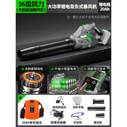 萬(wàn)牛鼓風(fēng)機吹灰塵大功率鋰電吹風(fēng)機工業(yè)用暴風(fēng)槍強力吹樹(shù)葉吹雪機 36級無(wú)刷颶風(fēng)款大功率鋰電背負式暴風(fēng)機20Ah背包電池