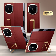 西蒙迪奧適用華為matex7手機殼新款華為折疊matex7典藏版保護套華為x7手機套matex7機殼全包防摔支架x7外殼 寰宇紅【電鍍金邊*270°旋轉-翻蓋折疊皮套】 華為 Mate X7 典藏版