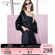 三彩2025春季新款仿牛仔連體褲長(cháng)褲休閑褲直筒褲顯瘦女