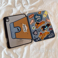 榮耀原裝適用飛天女警華為matepadpro11保護套matepad11.5s保護殼SE新款2024平板包榮耀x8pro旋轉air帶 炫酷黑TDL【牛仔小狗X150】360°旋轉防彎 華為MatePad 10.8英寸