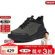 拔佳（Bata）休閑鞋男24冬牛皮運動(dòng)鞋EUY04DM4 灰色-單里-EUY04 42