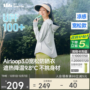 蕉下（beneunder）防曬衣女寬松百搭防紫外線(xiàn)出行AL417淺炭灰均碼
