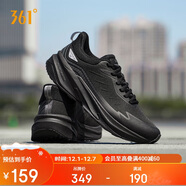 361°運動(dòng)鞋男秋冬季防潑水馭山戶(hù)外通勤登山黑色跑步鞋子672542218F-6