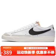 耐克NIKE板鞋男緩震經(jīng)典BLAZER LOW '77休閑鞋DA6364-101白44