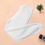 QVI高端品牌休閑運動(dòng)褲女2025秋冬新款氣質(zhì)簡(jiǎn)約百搭顯瘦純棉束腳衛褲 橫排F款-白色 S -春秋款（85斤-98斤）